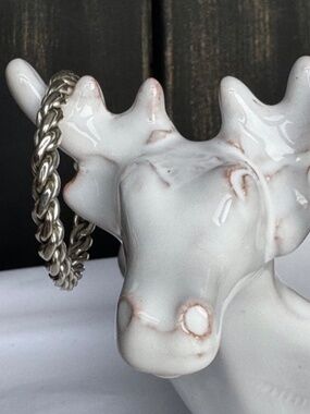 Vintage Mexican silver braided hoop earrings